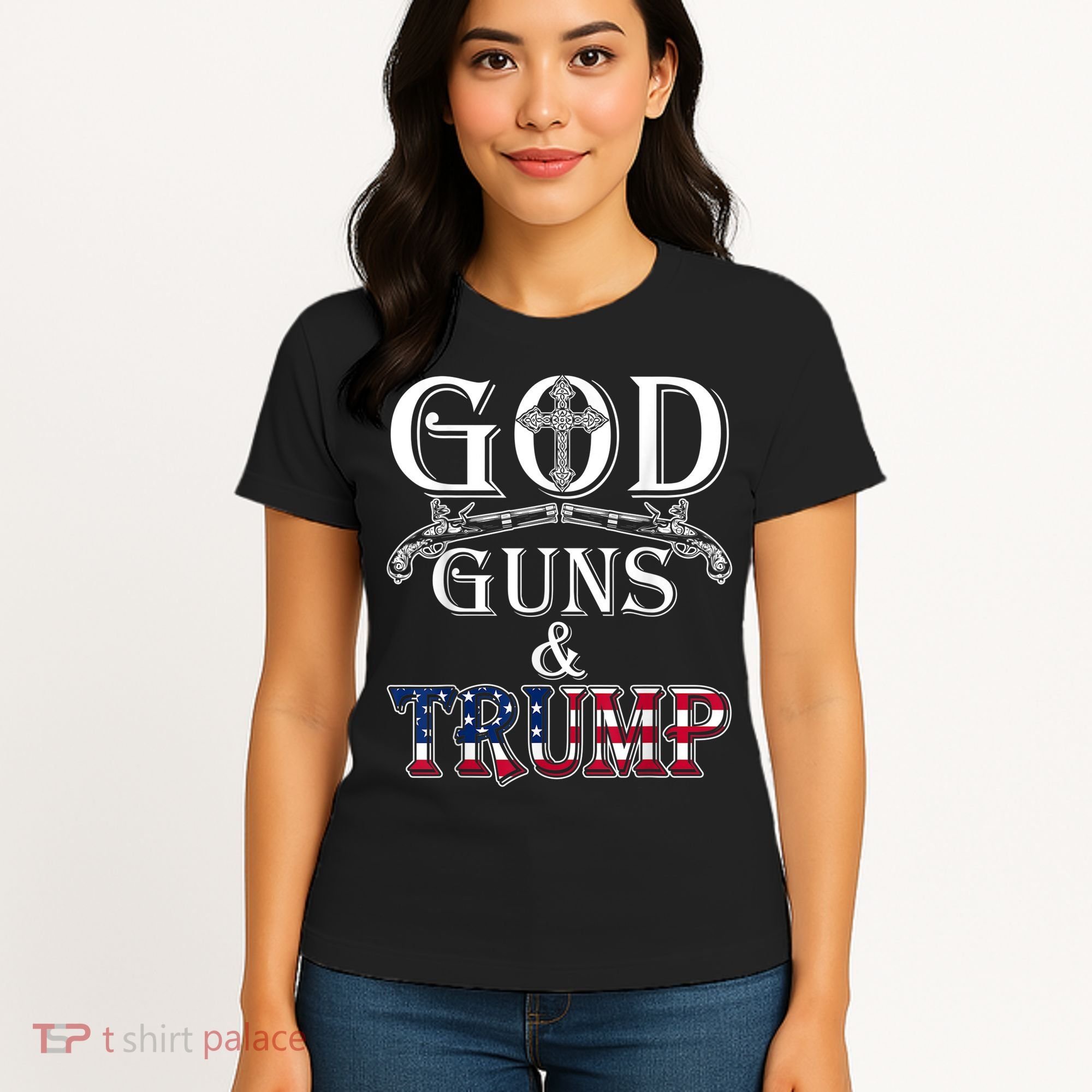 God Guns And Trump Women's T-Shirt