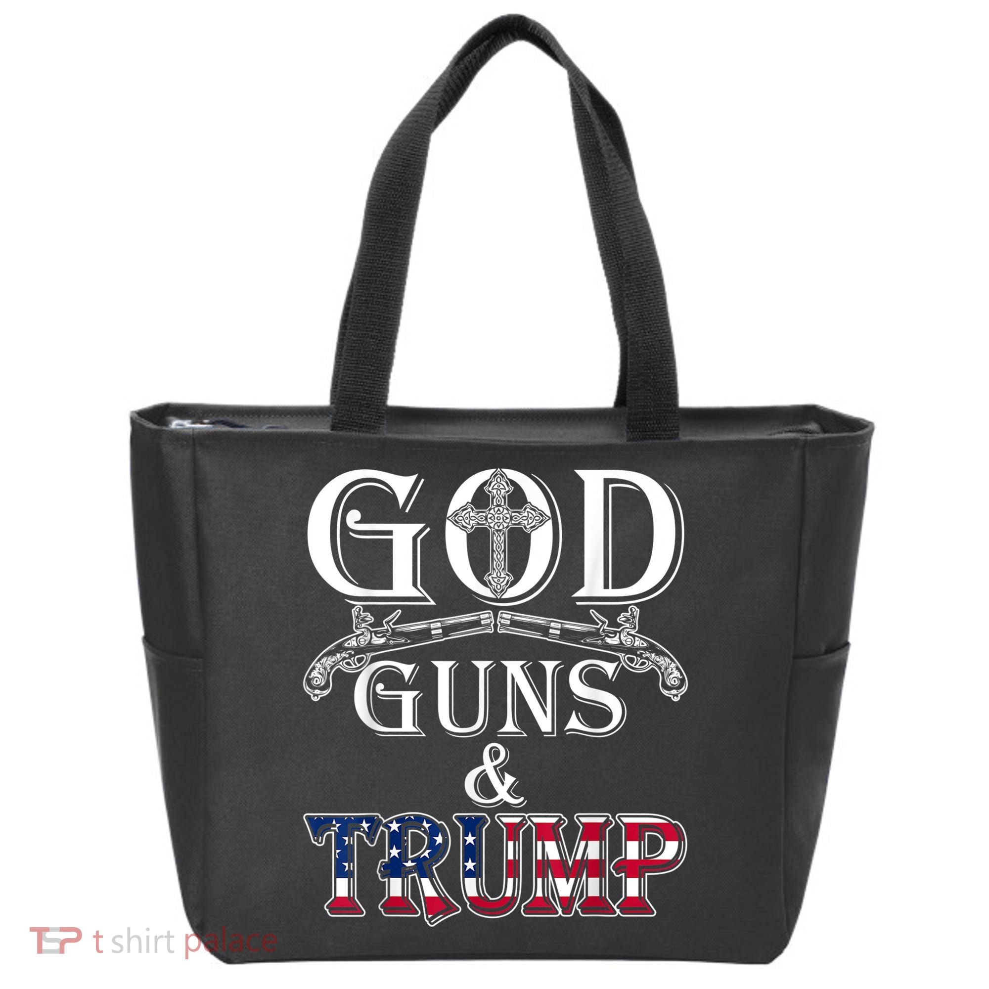 God Guns And Trump Tote Bag