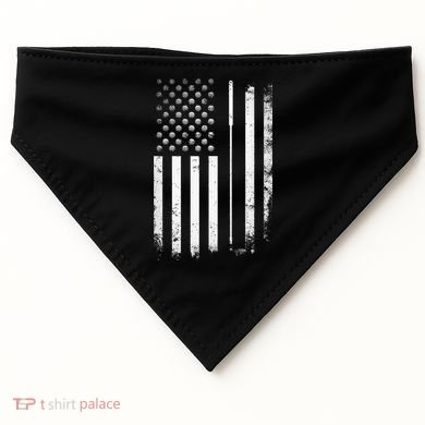 Golf Golfer American Flag Golf Flat USA-Made Doggie Bandana