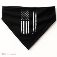Golf Golfer American Flag Golf Flat USA-Made Doggie Bandana thumb 0