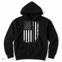 Golf Golfer American Flag Golf Flat Hoodie thumb 0