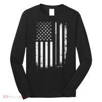 Golf Golfer American Flag Golf Flat Long Sleeve Shirt thumb 0