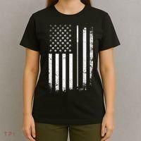 Golf Golfer American Flag Golf Flat T-Shirt thumb 4