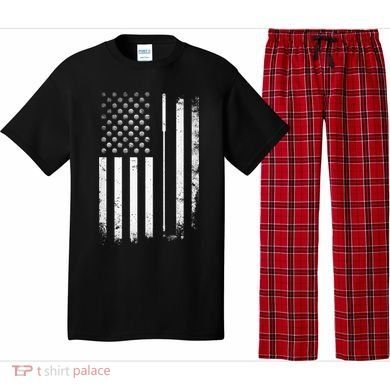 Golf Golfer American Flag Golf Flat Pajama Set