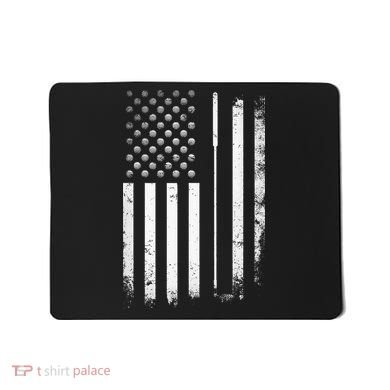 Golf Golfer American Flag Golf Flat Mousepad