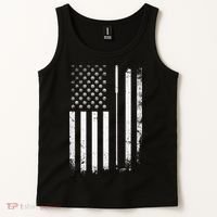 Golf Golfer American Flag Golf Flat Tank Top thumb 2