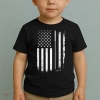 Golf Golfer American Flag Golf Flat Toddler T-Shirt thumb 2