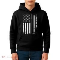 Golf Golfer American Flag Golf Flat Kids Hoodie thumb 4