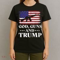 God Guns And Trump Gift For Donald Trump Supporters On President's Day T-Shirt thumb 4