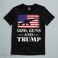 God Guns And Trump Gift For Donald Trump Supporters On President's Day T-Shirt thumb 5