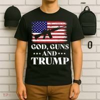 God Guns And Trump Gift For Donald Trump Supporters On President's Day T-Shirt thumb 6