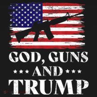 God Guns And Trump Gift For Donald Trump Supporters On President's Day T-Shirt thumb 7