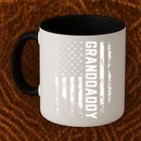 Granddaddy Gift America Flag Gift For Father's Day Coffee Mug thumb 2