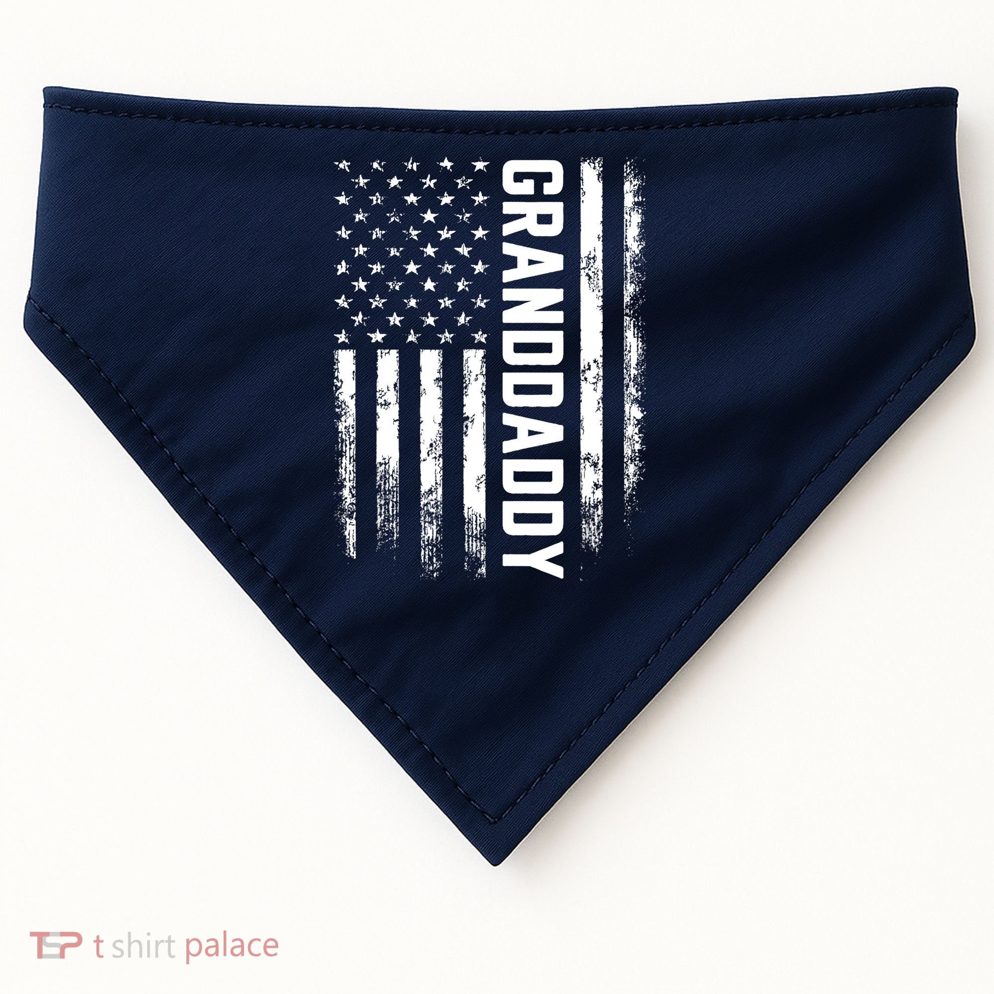 Granddaddy Gift America Flag Gift For Father's Day USA-Made Doggie Bandana
