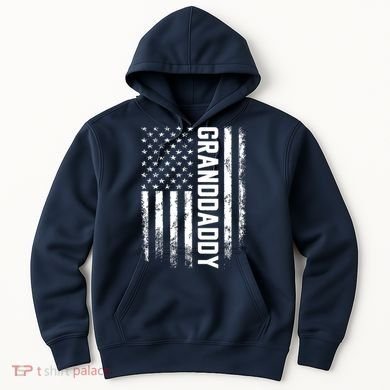 Granddaddy Gift America Flag Gift For Father's Day Hoodie