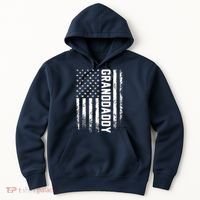 Granddaddy Gift America Flag Gift For Father's Day Hoodie thumb 0