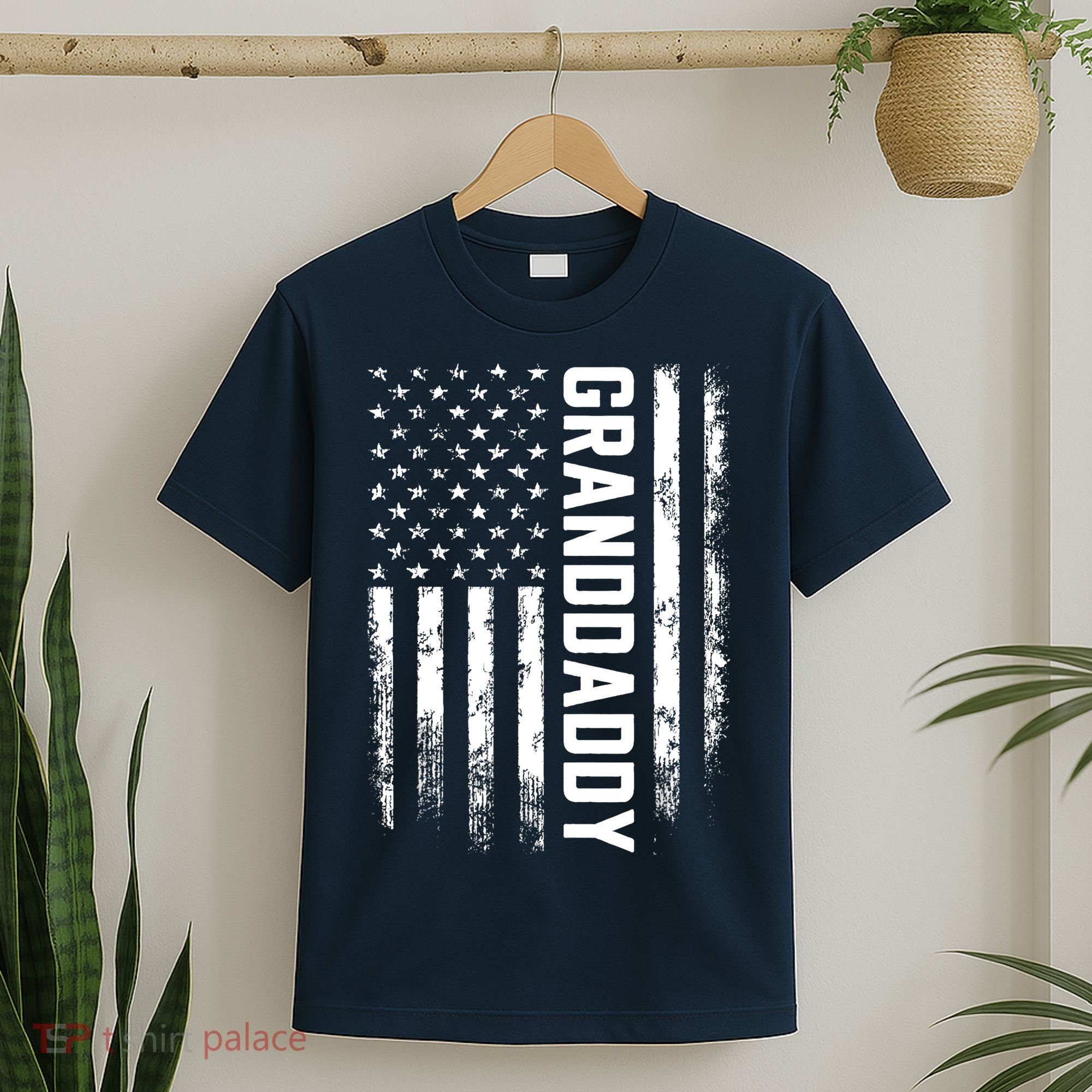 Granddaddy Gift America Flag Gift For Father's Day T-Shirt