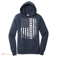 Granddaddy Gift America Flag Gift For Father's Day Women's Hoodie thumb 0