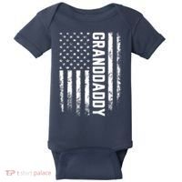 Granddaddy Gift America Flag Gift For Father's Day Baby Bodysuit thumb 0