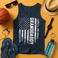 Granddaddy Gift America Flag Gift For Father's Day Tank Top thumb 4