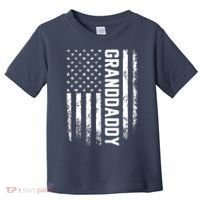 Granddaddy Gift America Flag Gift For Father's Day Toddler T-Shirt thumb 0