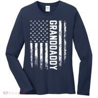 Granddaddy Gift America Flag Gift For Father's Day Women's Long Sleeve Shirt thumb 0