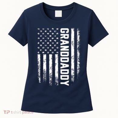 Granddaddy Gift America Flag Gift For Father's Day Women's T-Shirt