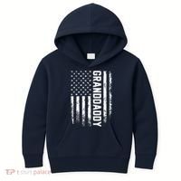 Granddaddy Gift America Flag Gift For Father's Day Kids Hoodie thumb 0