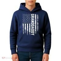 Granddaddy Gift America Flag Gift For Father's Day Kids Hoodie thumb 4