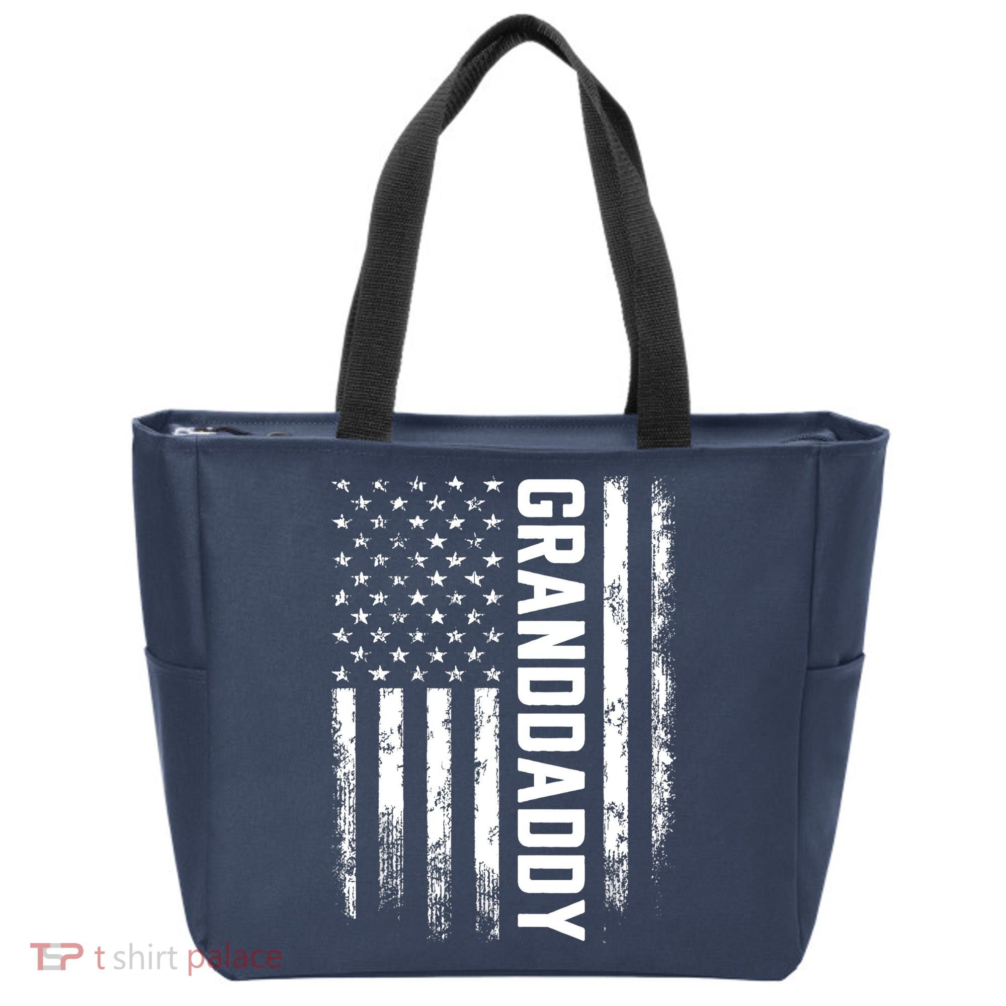Granddaddy Gift America Flag Gift For Father's Day Tote Bag