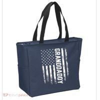 Granddaddy Gift America Flag Gift For Father's Day Tote Bag thumb 2