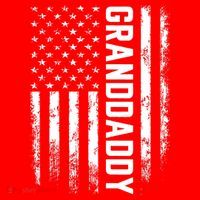 Granddaddy Gift America Flag Gift For Father's Day Santa Hat thumb 1