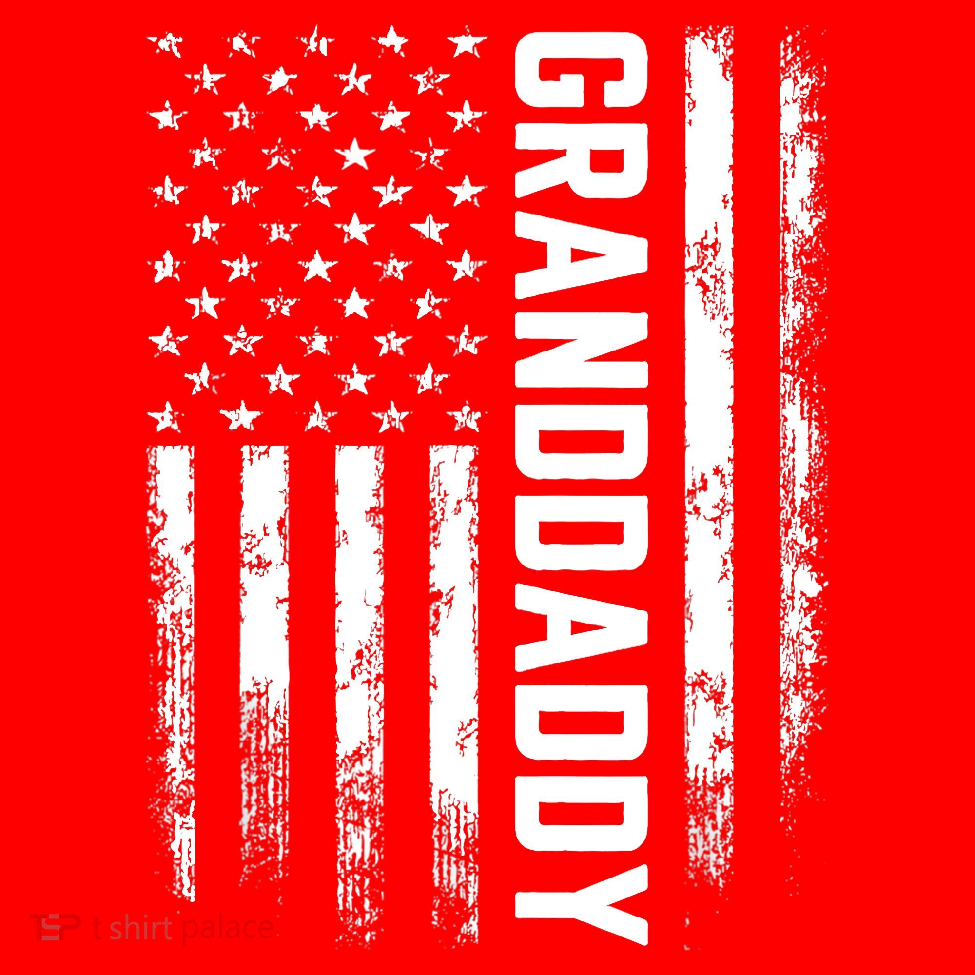Granddaddy Gift America Flag Gift For Father's Day Santa Hat