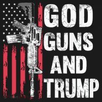 God Guns And Trump 2nd Amendment Flag Ar15 American Flag Long Sleeve Shirt thumb 2