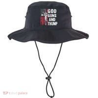 God Guns And Trump 2nd Amendment Flag Ar15 American Flag Bucket Hat thumb 0