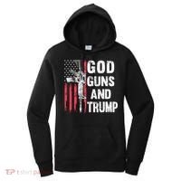 God Guns And Trump 2nd Amendment Flag Ar15 American Flag Women's Hoodie thumb 0