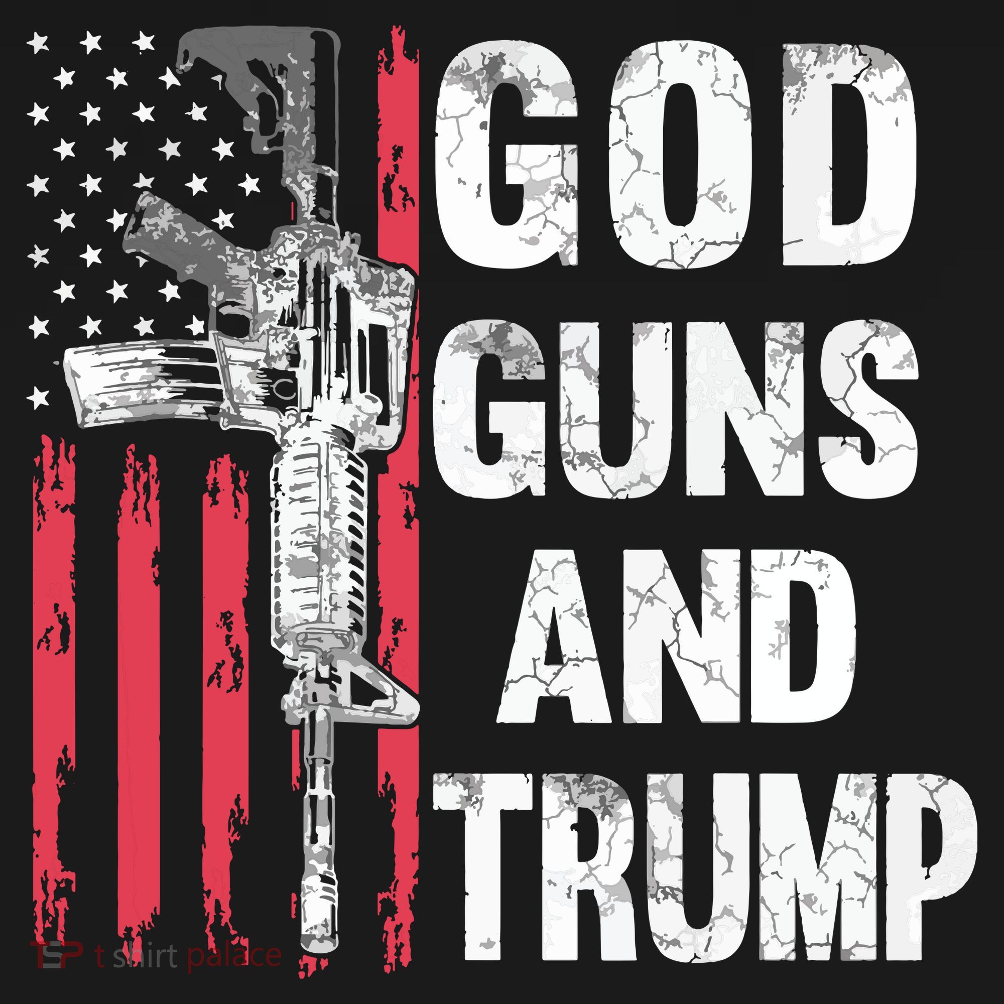 God Guns And Trump 2nd Amendment Flag Ar15 American Flag Baby Bodysuit