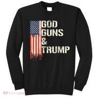 God Guns And Trump I 2nd Amendment Trump Flag America Sweatshirt thumb 0