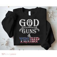 God Guns And Trump Shirt 2nd Amendment Sweatshirt thumb 2