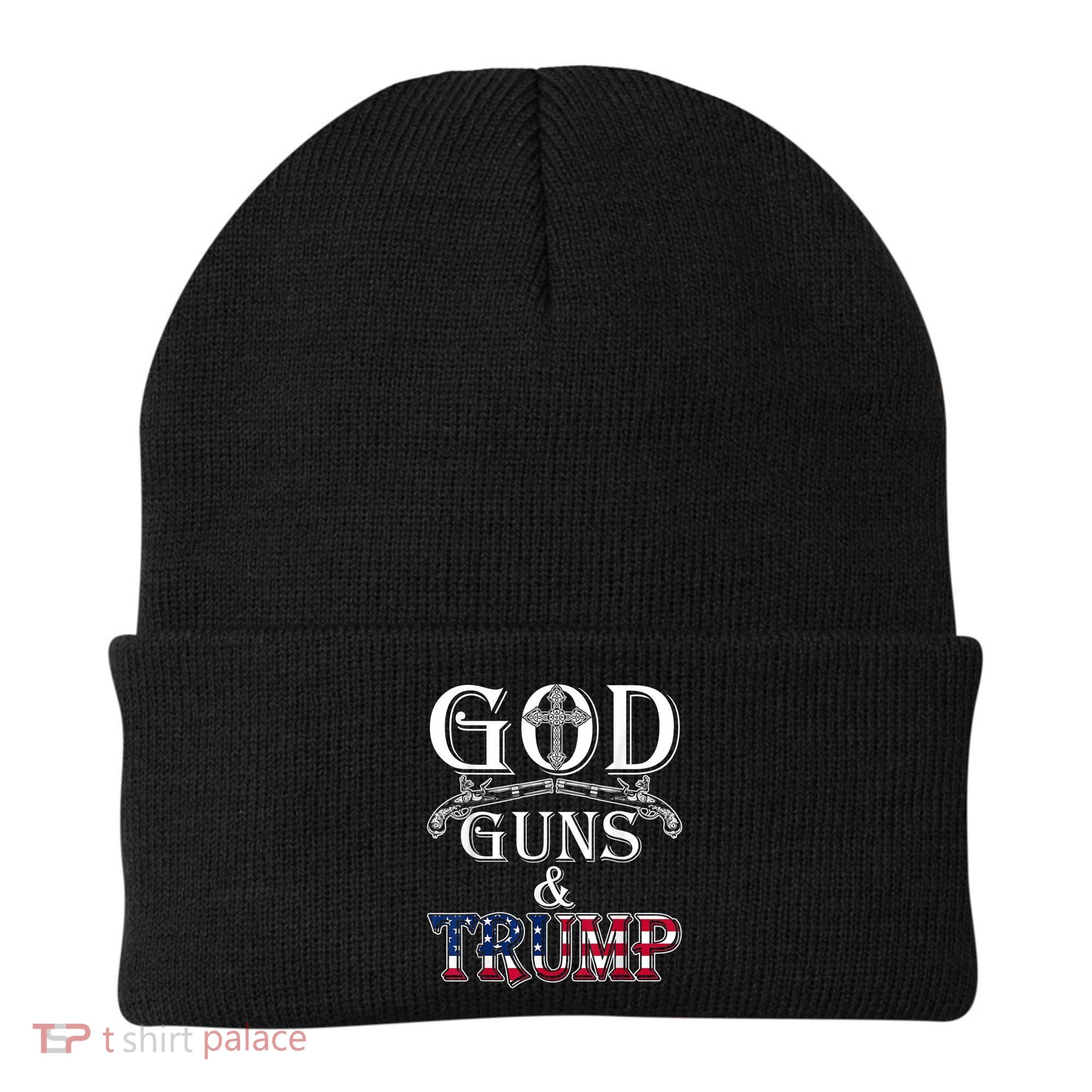 God Guns And Trump Shirt 2nd Amendment Beanie