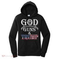 God Guns And Trump Shirt 2nd Amendment Women's Hoodie thumb 0