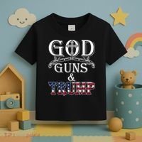 God Guns And Trump Shirt 2nd Amendment Toddler T-Shirt thumb 3