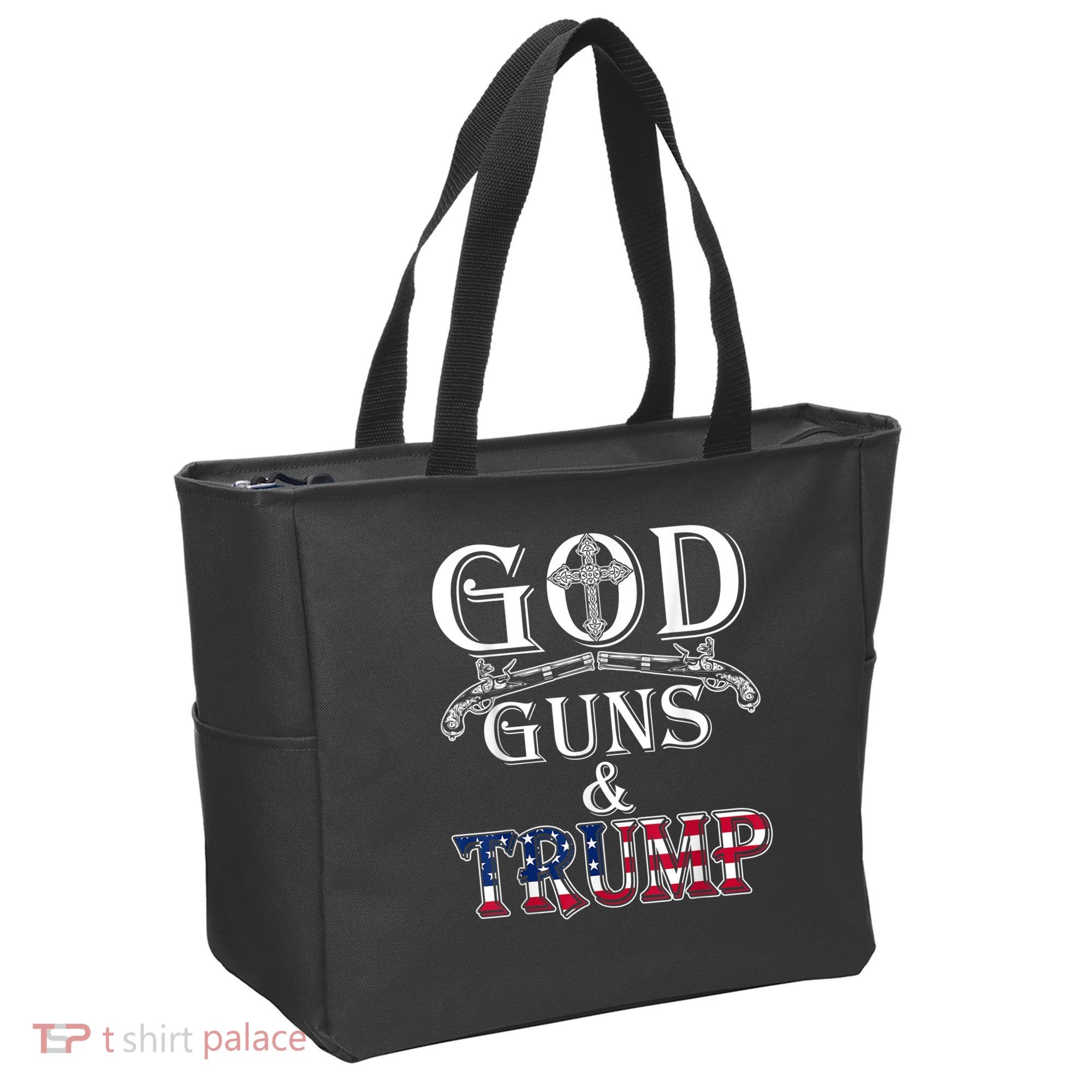 God Guns And Trump Shirt 2nd Amendment Tote Bag