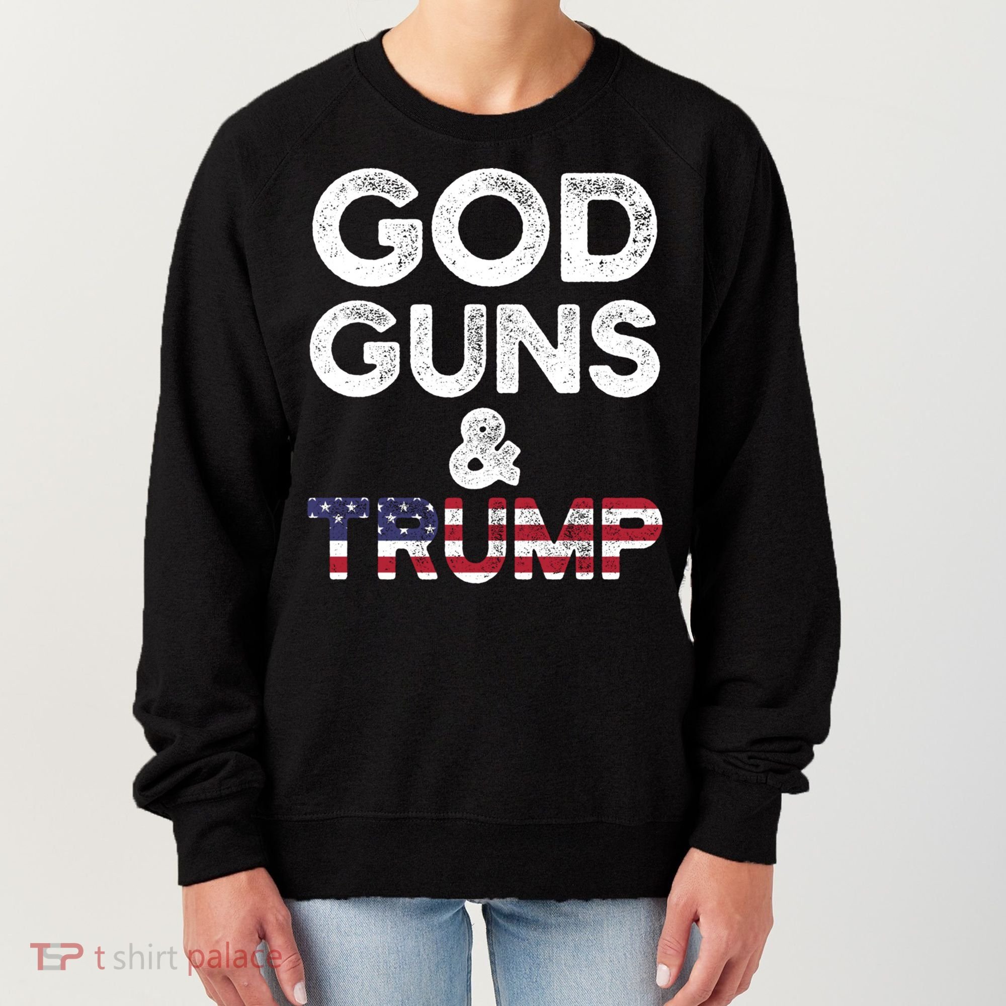 God Guns And Trump Cute Gift 2nd Amendment Pro Gun Meaningful Gift Women's Sweatshirt
