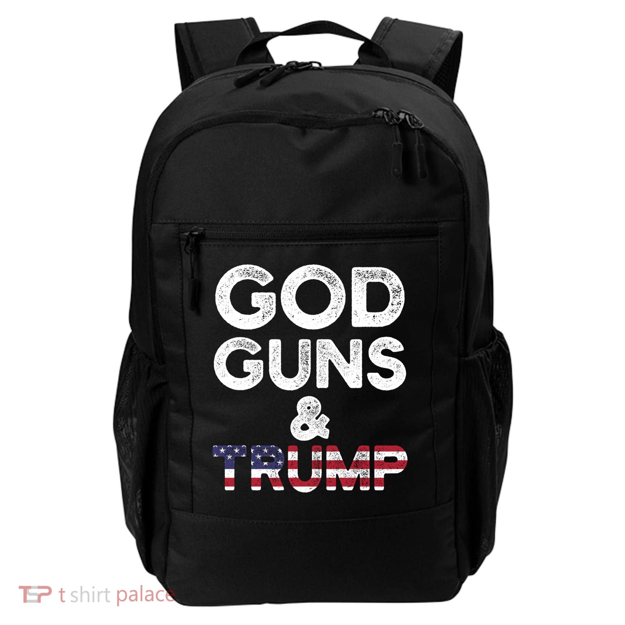 God Guns And Trump Cute Gift 2nd Amendment Pro Gun Meaningful Gift Backpack