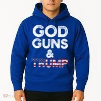 God Guns And Trump Cute Gift 2nd Amendment Pro Gun Meaningful Gift Hoodie thumb 2