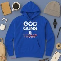 God Guns And Trump Cute Gift 2nd Amendment Pro Gun Meaningful Gift Hoodie thumb 3