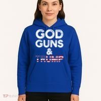 God Guns And Trump Cute Gift 2nd Amendment Pro Gun Meaningful Gift Hoodie thumb 5