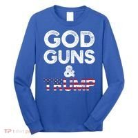 God Guns And Trump Cute Gift 2nd Amendment Pro Gun Meaningful Gift Long Sleeve Shirt thumb 0