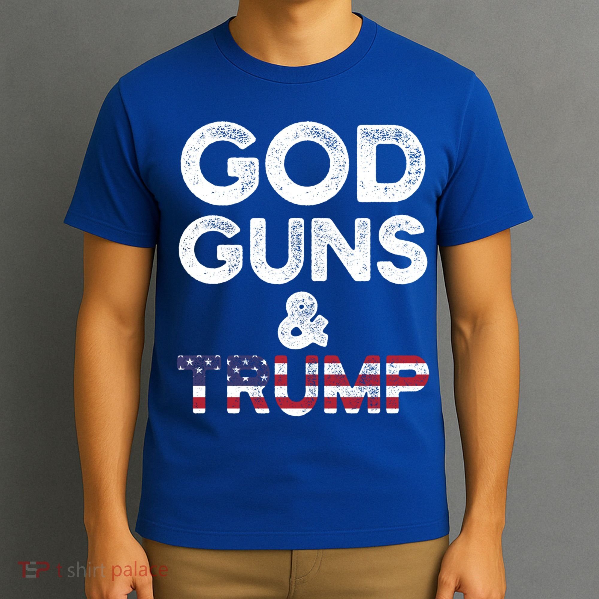 God Guns And Trump Cute Gift 2nd Amendment Pro Gun Meaningful Gift T-Shirt